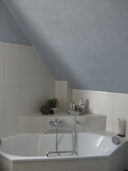 bathroom painted with natural paint