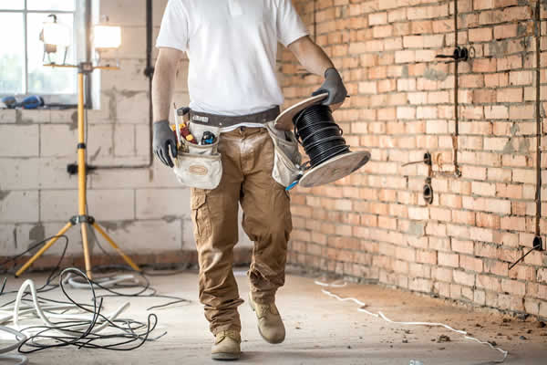 electrician with tools