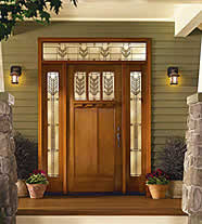 entry door with side lights