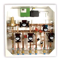 hydronic radiant heat control valves and manifold