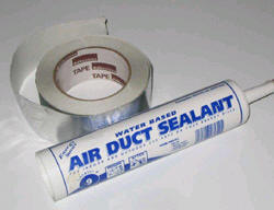 HVAC duct tape and sealant for duct repair