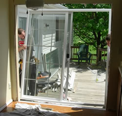 installing sliding glass doors