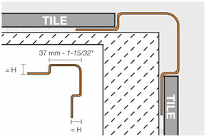 tile molding installation drawing 4