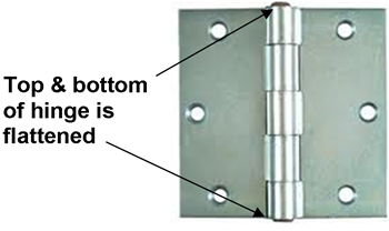 non-removable hinge pin hinge
