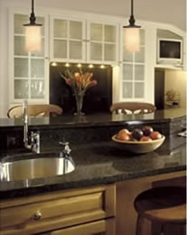 pendant light fixtures over kitchen counter