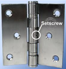setscrew hinge
