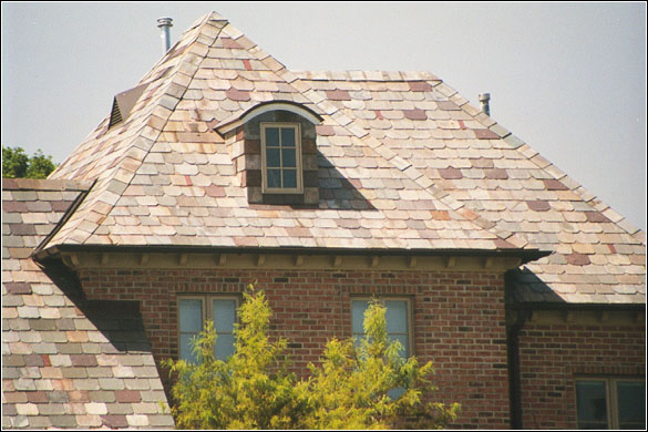 House with slate roof