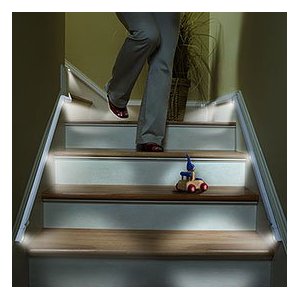Motion activated stair LED lighting