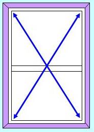 diagonal measurement of window frame