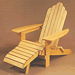 Adirondack high back chair and foot rest plans