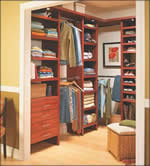 walk-in closet - closet organizer - free plans, drawings & instructions