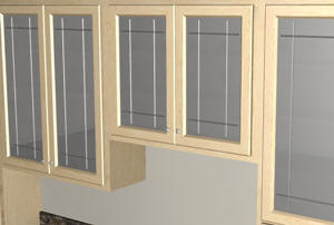 Glass Front Doors on Figure 1 Glass Kitchen Cabinet Doors