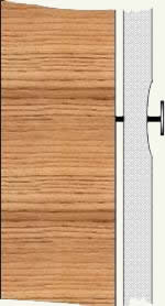 Gap between drywall and wall stud can create a nail pop.