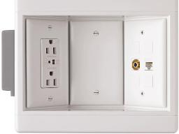 Recessed flat panel electrical box