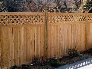 How do you install a wooden fence?