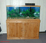 rustic aquarium stand & cabinet