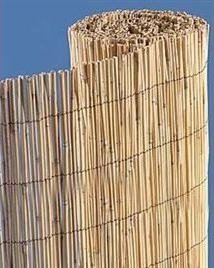 roll of bamboo fencing