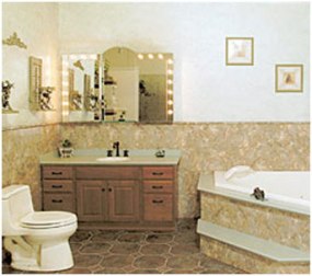 Bathroom Designs  Small Bathrooms on Figure 1   Tile Used On A Bathroom Wall