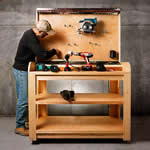 cordless tool charging bench - free plans, drawings and instructions