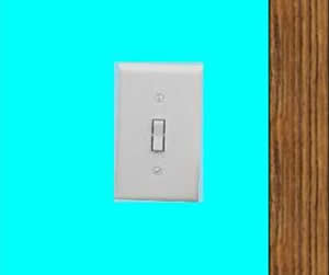 crooked light switch plate