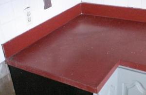 outdated laminate countertop