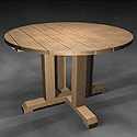 Pedestal picnic table