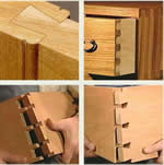kitchen cabinet drawer dovetail joint