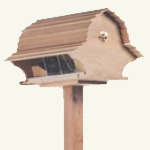 barn roof bird feeder
