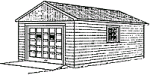 simple single car garage - free plans, drawings & instructions