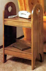 two shelf side table