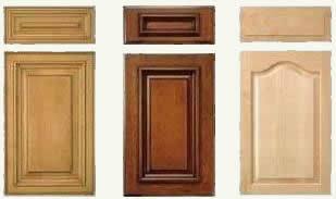 typical manufactured cabinet door and drawer fronts - 4 to 6