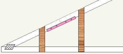 additional supports for broken rafter or truss member