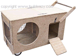 indoor rabbit hutch - free plans, drawings and instructions