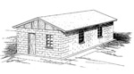 2 bedroom - 16' × 24' house - free plans