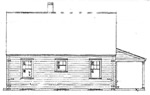 3 bedroom, 1 1/2 story house, 28' × 30' - free plans