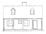 3 bedroom, 1 1/2 story, 24' × 33' house, - free plans