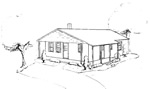 3 bedroom, 26' × 34' house - free plans