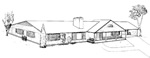 3 bedroom, <q>T</q> shaped, 30' × 62' house - free plans
