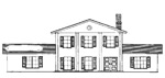 4 bedroom, 28' × 58' 1 and 2 story colonial house - free plans