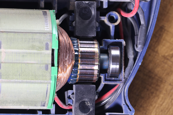 insides of an electric motor