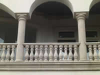cantera stone columns, railings & balustrades