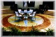 stained concrete patio
