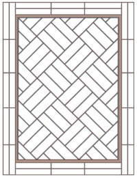 hardwood flooring diagonal basket with two block border and feature strip