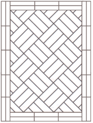 hardwood flooring diagonal basket with two block border