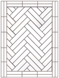 hardwood flooring double herringbone with two block border