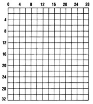 graph paper for drawing grid of suspended ceiling