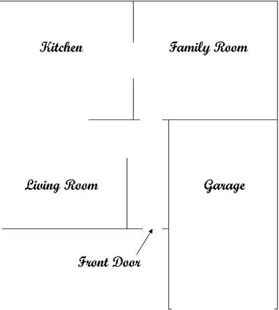 sketch of house layout