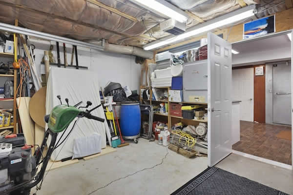 inside a garage