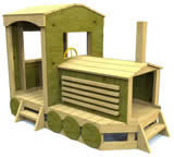 locomotive playhouse - free plans, drawings & instructions