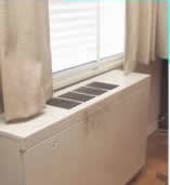 Mold growing on the surface of a ventilator